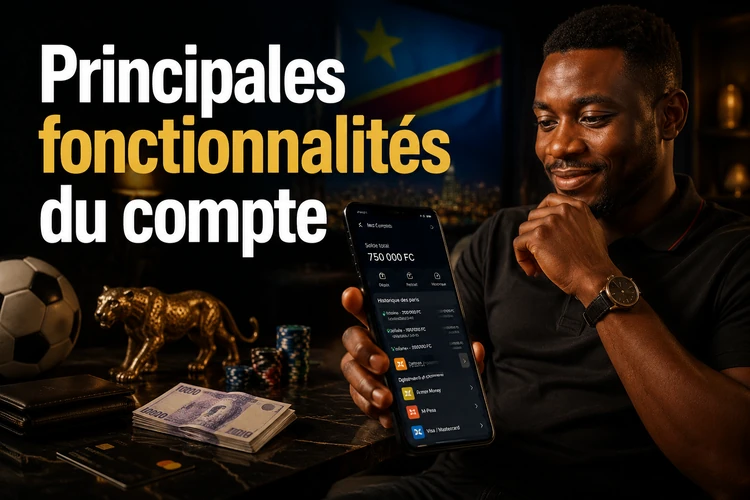 Principales fonctionnalités du compte