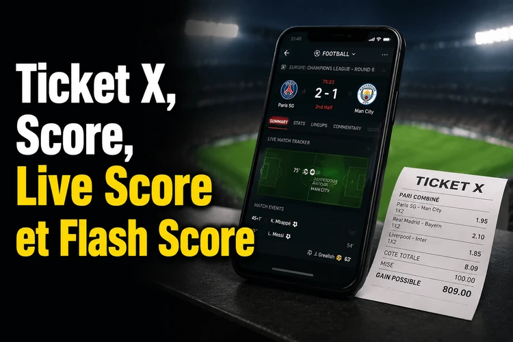 Ticket X, Score, Live Score et Flash Score